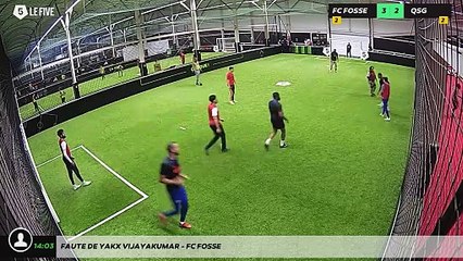 Faute de Yakx Vijayakumar - FC FOSSE
