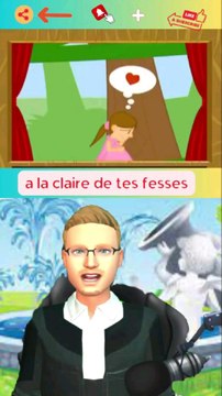 À la claire de tes fesses