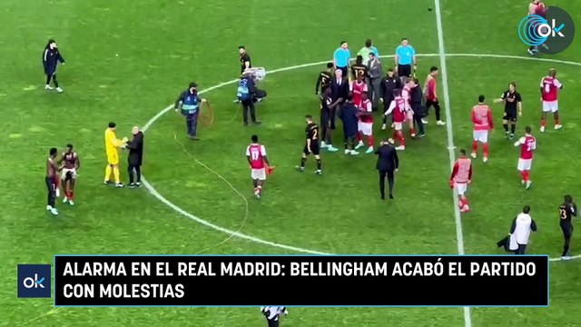 Alarma en el Real Madrid: Bellingham acabó el partido con molestias