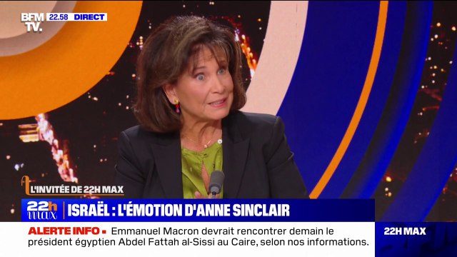 Anne Sinclair: Ces gens qui étaient dans tous ces kibboutz du sud étaient des gens qui militaient pour la paix, des gens de gauche, des gens de l'opposition à Netanyahu