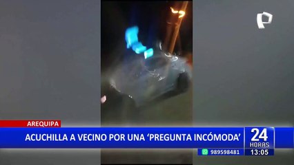 Arequipa: sujeto apuñala a un hombre por hacerle una pregunta incómoda