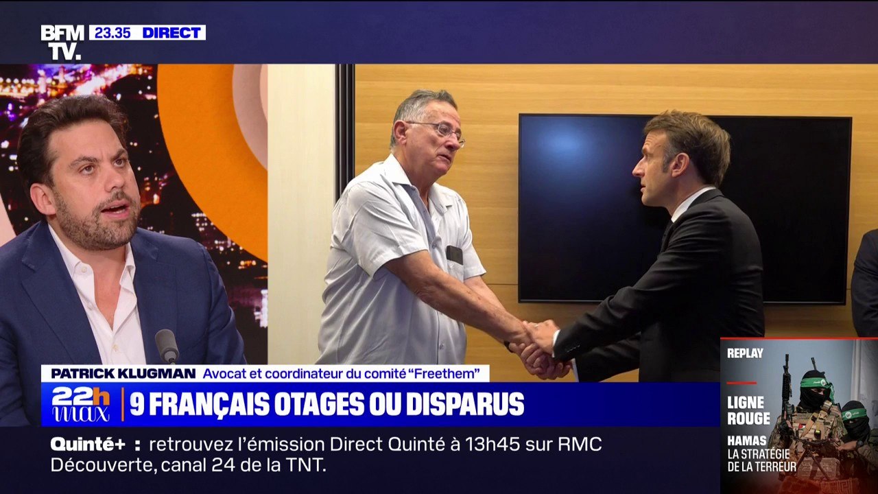 Otages français à Gaza: "Toutes les familles d'otages ont une foi immense dans l'action et la parole de la France", affirme Patrick Klugman (avocat et coordinateur du comité "Freethem")