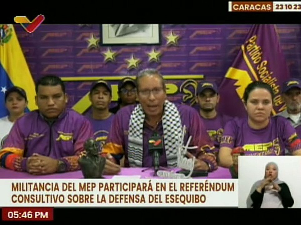 MEP celebra que el referéndum consultivo sobre la Defensa de El Esequibo tenga fecha