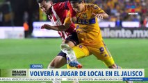 ¡Chivas volverá a jugar en el Estadio Jalisco ante Tigres! | Imagen Deportes
