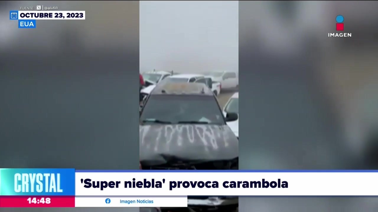 Niebla provoca carambola en Estados Unidos