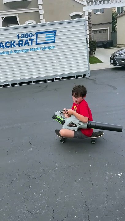 Leaf Blower Gives Needed Push
