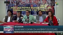 Ecuador: Trabajadores plantean eliminar brecha entre costo de la canasta básica familiar e ingresos