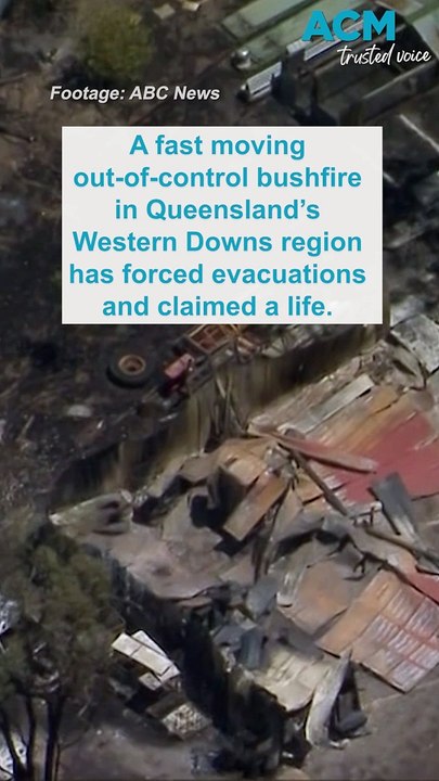 Out-of-control bushfire tears through Queensland's Western Downs