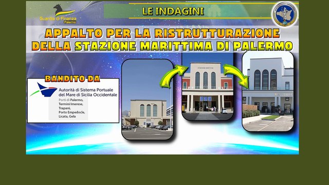 Corruzione per i lavori della nuova stazione marittima di Palermo: scattano due arresti.