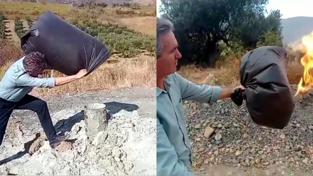 Su ararken ortaya çıktı, alev alev yanıyor! Jandarma bölgeye girişleri kapattı