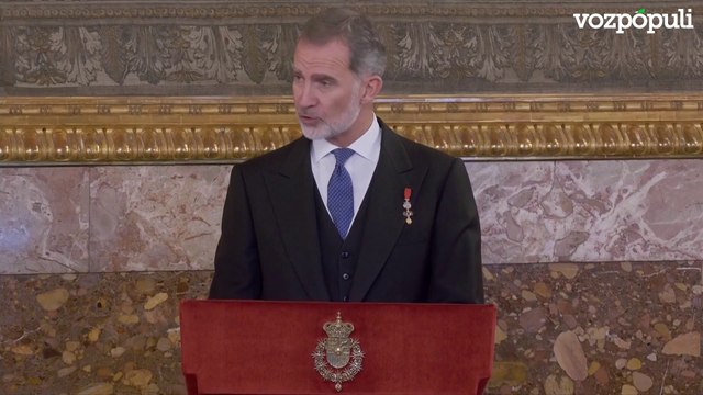 Así ha sido el discurso del rey Felipe VI tras la jura de la Constitución de la princesa Leonor