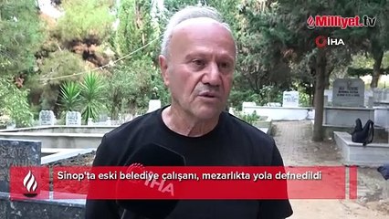 Koşarak geldi, gördüklerine inanamadı! Yoldaki mezar şoke etti