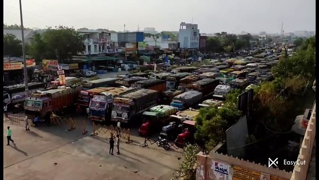भामाशाहमंडी में रोजाना 2.50 लाख कट्टे कृषि जिंस की आवक