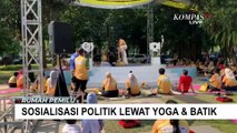 Caleg Partai Gerindra Ini Pilih Kegiatan Yoga dan Membatik Untuk Sosialisasi Politik!