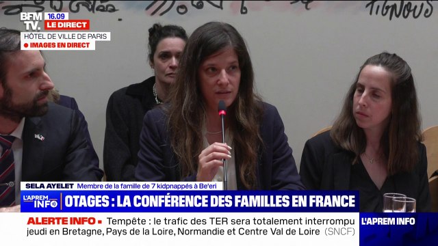 Familles d'otages israéliens à Paris: Je n'ai plus de larmes dans mon corps , déclare Sela Ayelet, dont 7 membres de sa famille sont portés disparus