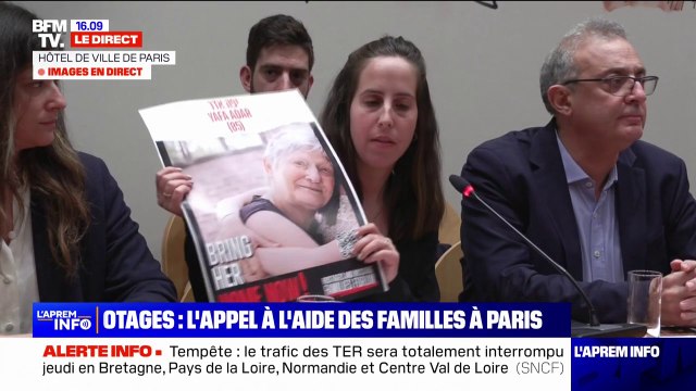 Familles d'otages israéliens à Paris: Je dois promettre à ma grand-mère qu'elle sera de retour chez elle , déclare la petite-fille d'une femme de 85 ans kidnappée