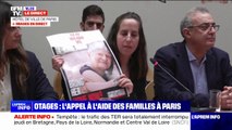 Familles d'otages israéliens à Paris: 