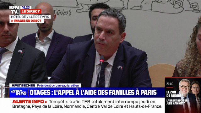 Famille d'otages à Paris: Israël a le droit, mais aussi le besoin moral de se défendre et d'exiger la justice contre les terroristes jihadistes du Hamas , affirme le président du barreau israélien, Amit Becher