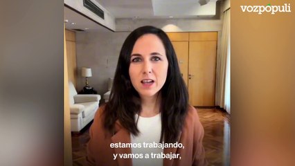 La ministra Belarra confía en que Leonor no sea reina: "Vamos a trabajar para que eso nunca pase"