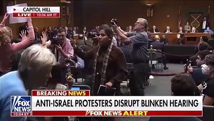 Le secrétaire d'État américain Blinken a fait l'objet de protestations au Sénat en raison des attaques à Gaza