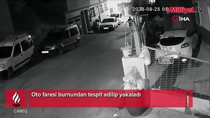 Oto faresini burnu yakalattı