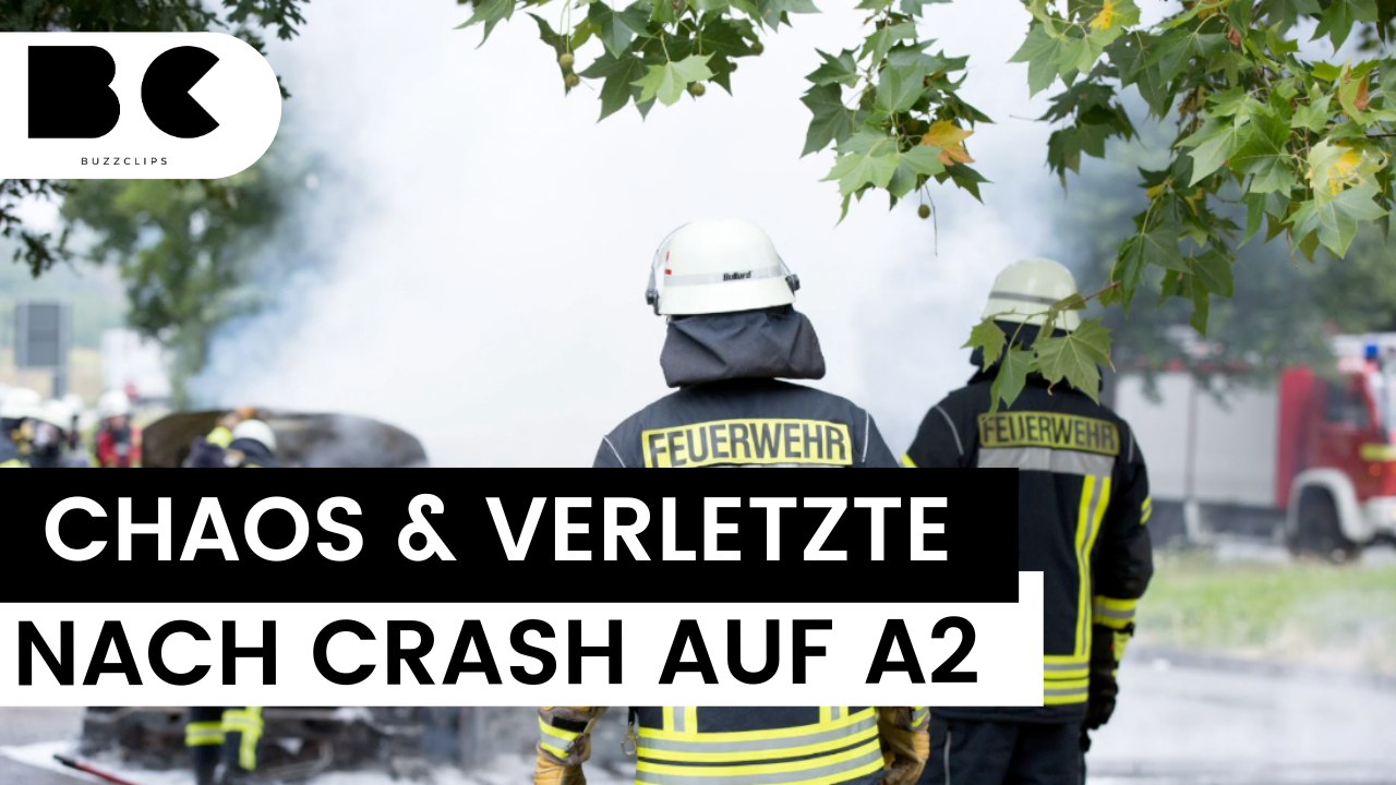 A2: chaos und verletzte nach massenkarambolage