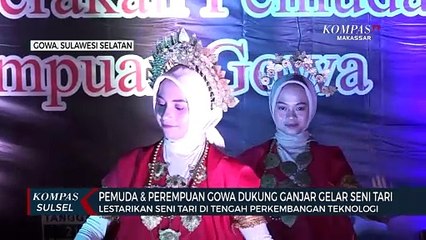 Pemuda & Perempuan Gowa Dukung Ganjar Gelar Seni Tari