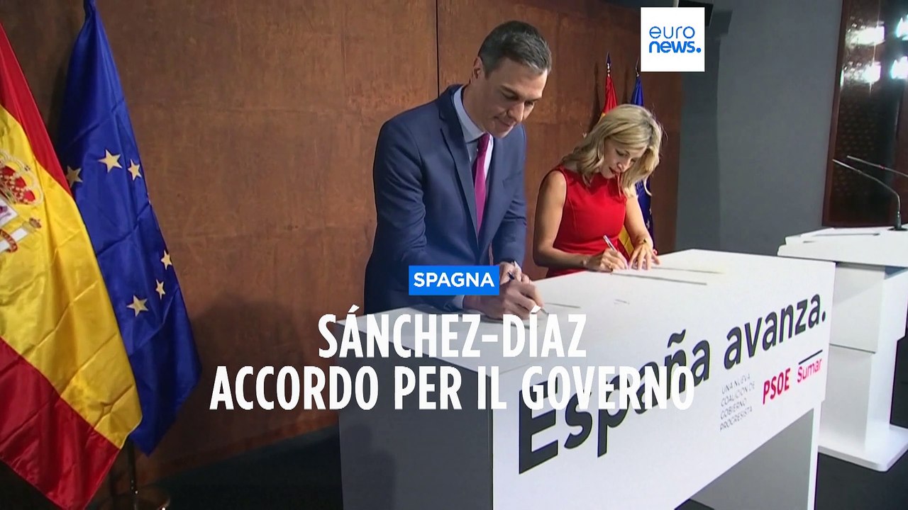 Pedro Sánchez e Yolanda Díaz: accordo per governare la Spagna (ma servono i voti dei catalani