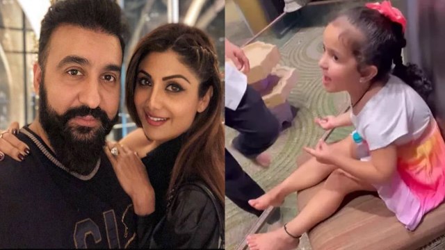 Shilpa Shetty Raj Kundra की छोटी सी बेटी Samisha मंत्र बोलती दिखीं, मासी Shamita ने दिखाई झलक