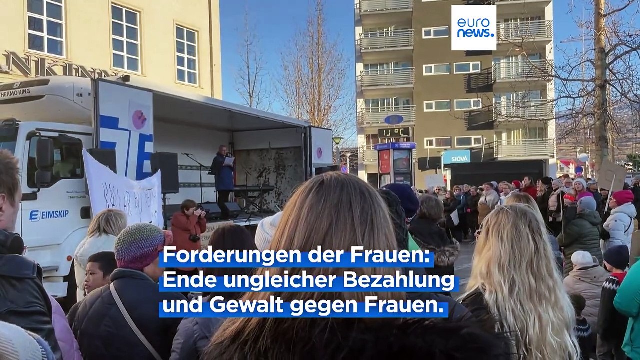 In Island streiken alle Frauen, auch die Ministerpräsidentin