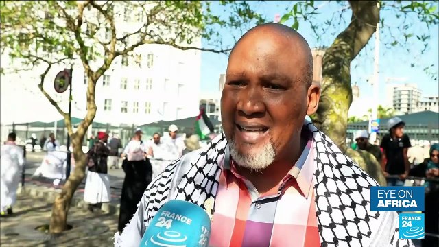 South African opposition party holds pro-Palestinian rally