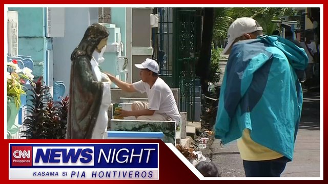 Ilang pamilya naglinis sa mga puntod bilang paghahanda para sa Undas