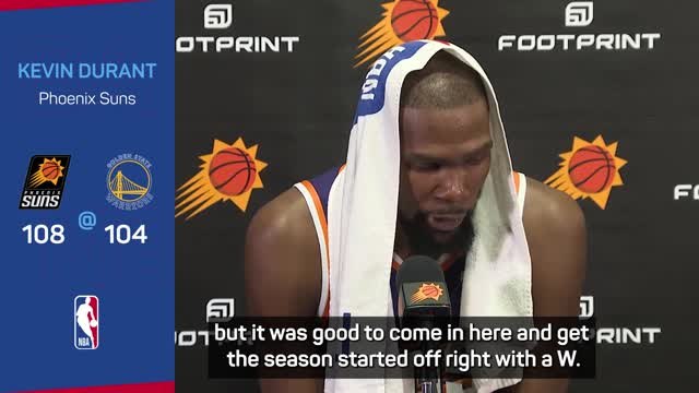 'Nothing but love' - Durant on emotional Warriors tribute