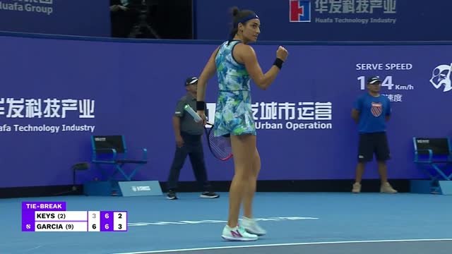 WTA Elite Trophy - Garcia impériale face à Keys