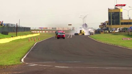 Formula Truck 2023 Santa Cruz Qualifying Pinheiro Mottin Big Crash