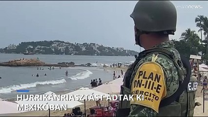 Hurrikánriasztást adtak ki Mexikóban az Otis miatt