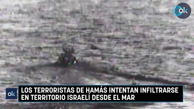 Los terroristas de Hamás intentan infiltrarse en territorio israelí desde el mar