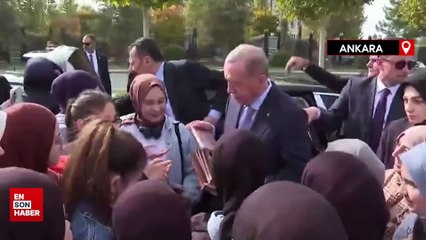 Cumhurbaşkanı Erdoğan, gençlerle sohbet etti