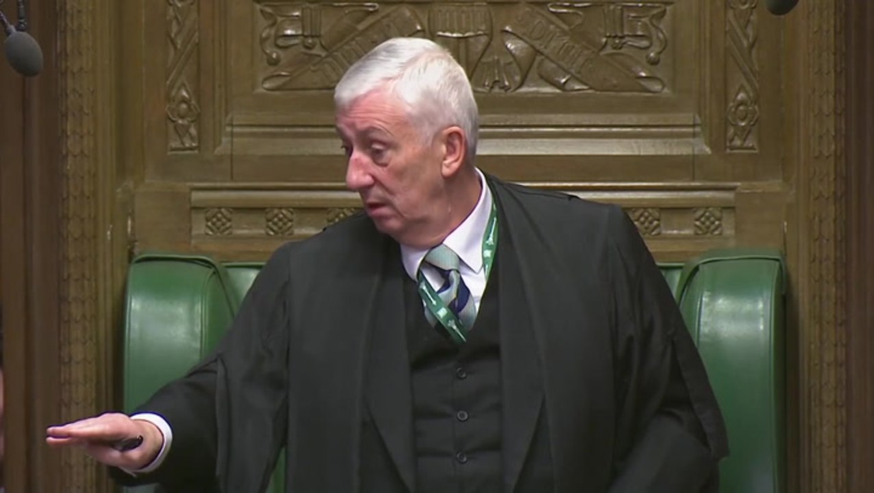 Speaker scolds Rishi Sunak for asking questions of his own during PMQs