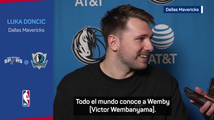 Doncic se rinde a Wenbanyama horas antes de enfrentarse: choque de estrellas