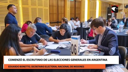 Comenzó el escrutinio de las elecciones generales en Argentina