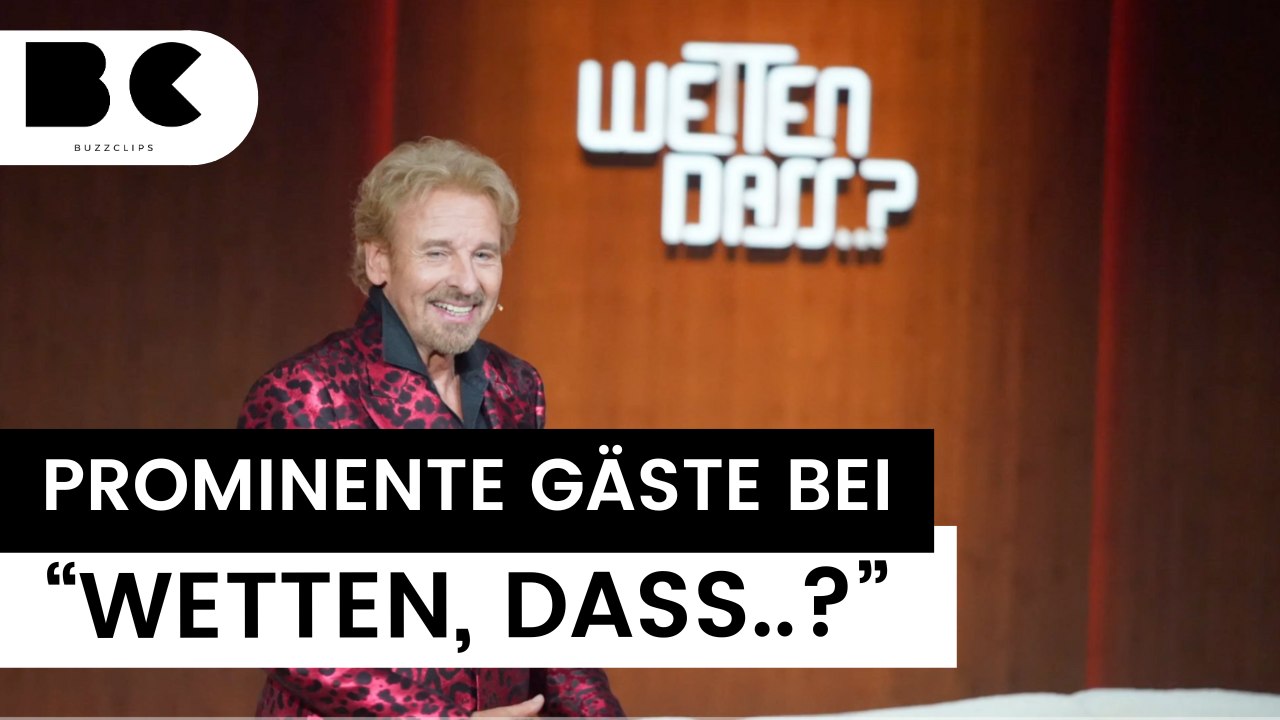 Superstars in letzter folge "wetten, dass..?" mit thomas gottschalk