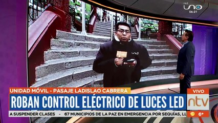 Roban cableados de luces led en El Prado