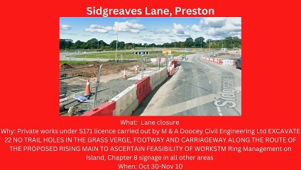 Fylde and Wyre roadworks starting Oct 30-Nov 5