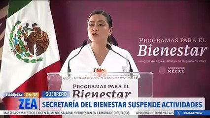 Suspenden actividades de la Secretaría del Bienestar en Guerrero por "Otis"