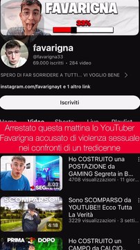 arrestato per violenza sessuale lo YouTuber siciliano Favarigna