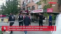 Bakırköy Adliyesi önünde bıçaklı kavga! Yaralılar var