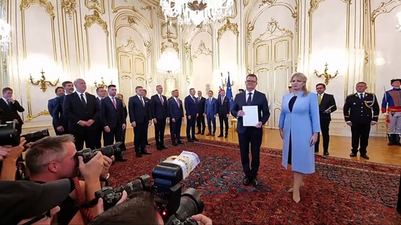 ZÁZNAM: Prezidentka vymenovala novú vládu, povedie ju R. Fico
