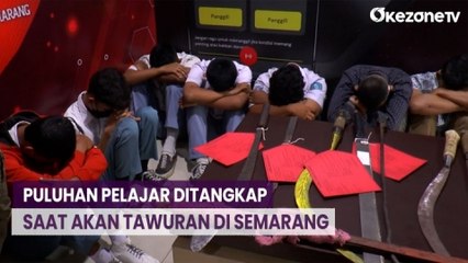 Puluhan Pelajar Ditangkap saat Akan Tawuran di Semarang, Polisi: Janjian Saling Serang