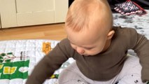 Baby bursts into tears after being told 'No' for the first time